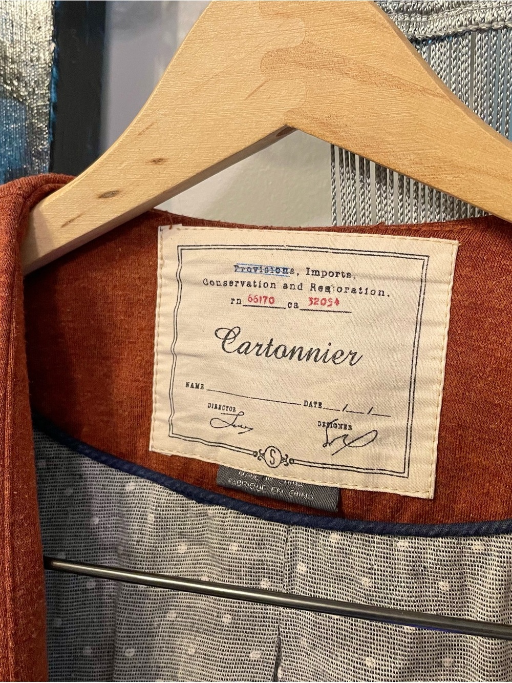 Cartonnier Rust-Orange Single-Button Blazer - Picture 4 of 5